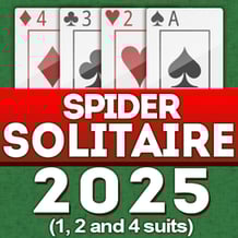 Spider Solitaire 2025 (1, 2 and 4 suits)
