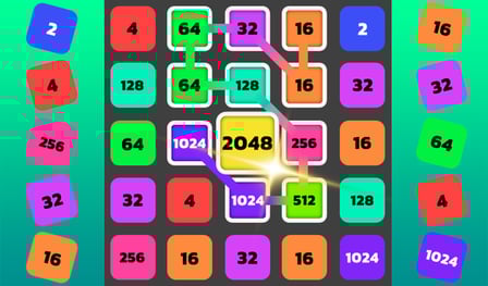 2048 Line Merge