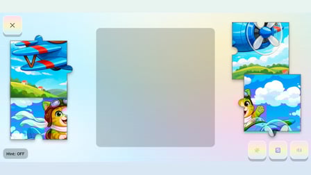 Cartoon Airplanes: Jigsaw Puzzles - Screenshot 4