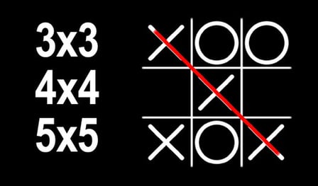 Tic-Tac-Toe 3х3,4х4,5х5