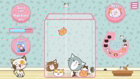 Kitty Cat Merge - Screenshot 1