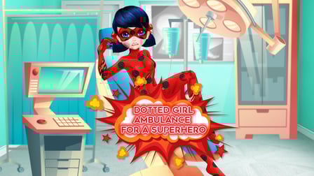 Dotted Girl Ambulance For Superhero