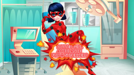 Dotted Girl Ambulance For Superhero