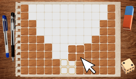 Holzblock-Puzzle: Büro