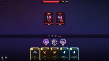 Demon Hunters: Card Battle - Tangkapan layar 1