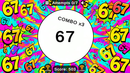 Catch the number 67! - Screenshot 1