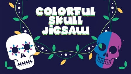 Colorful Skull Jigsaw