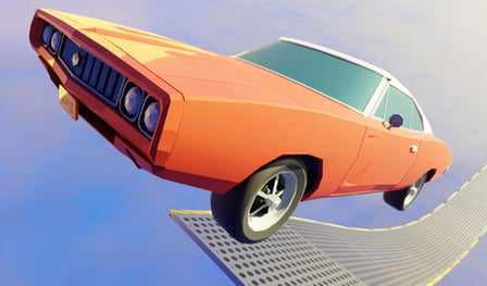 Mega jumps on cars!