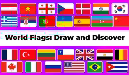 World Flags: Draw and Discover