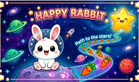 Happy Rabbit. Path to the Stars!