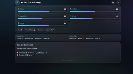 No Exit (Except Sleep) - Screenshot 2