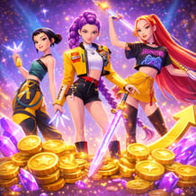 Huntrix. K-pop clicker