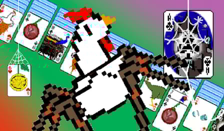 Örümcek Solitaire: Tavuk Kartları