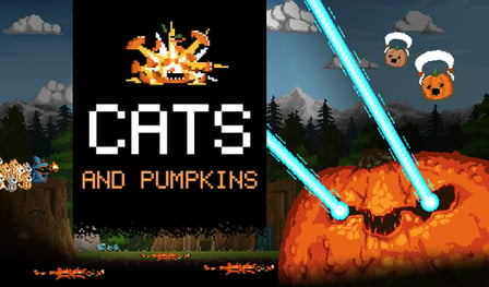 Cats and pumpkins