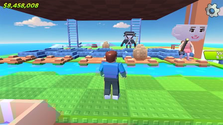 Brainrot Fishing +1 per second 3D obby tycoon - Screenshot 1