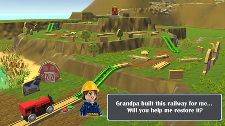 Wooden Railroad: Toy Train Builder - Screenshot 1