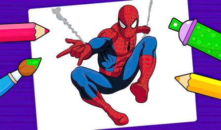 Spider-Man - Coloring Book for Kids