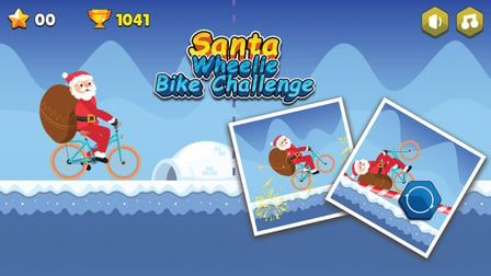 Santa Wheelie Bike Challenge