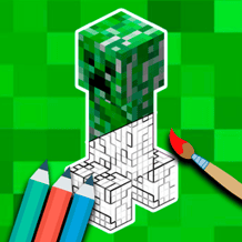 Color the Minecraft characters