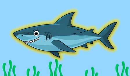 Shark: pulire l'oceano in cerca di scarpe da ginnastica