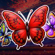 Connect Butterflies - Colors of Nature
