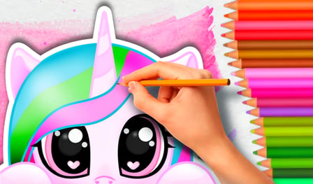 Draw a Pony: ASMR coloring book