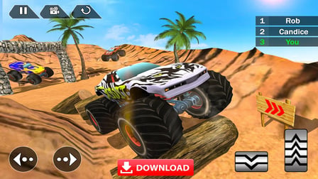 Mega Truck Race Monster Truck Racing Game