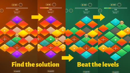 Puzzle: Floating Tiles! - Screenshot 1