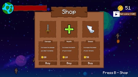 Destroy the asteroids - Screenshot 2