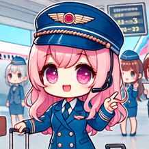 The gorgeous stewardess