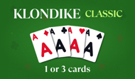 Klondike Classic (1 or 3 cards)
