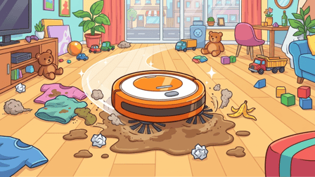 Robot Vacuum: Clean the Rooms