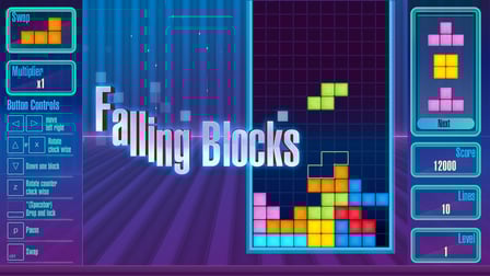 Falling Blocks the Tetris Game