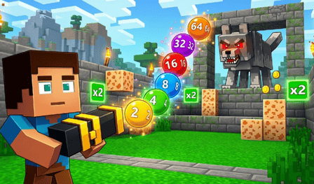 Noobik in Brick Breaker 2048