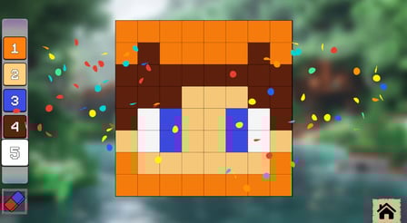 Mine Blogger: Pixel Color by Number - Screenshot 1
