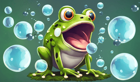 Jump and Catch: Frog and Bubbles