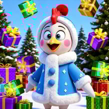 Snekurochka and gifts