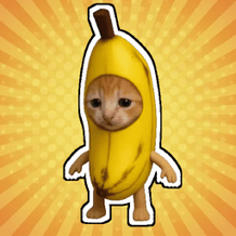Banana Cat Runs Somewhere Meme Clicker