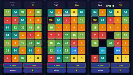 Merging Numbers 2048 - Screenshot 1