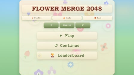 Flower Merge 2048 - Screenshot 1