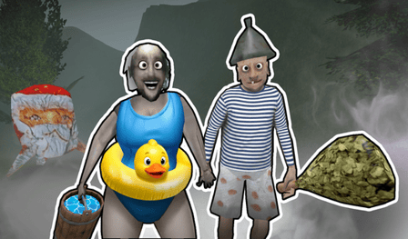 Granny In Sauna