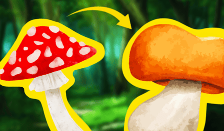 Mushrooms Merge 2048! Collect all