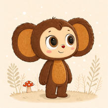 Put the puzzles together with Cheburashka!