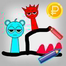 Sprunki - Draw a level with a friend!