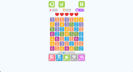 Numbers Chain Reaction - Screenshot 1