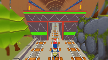 Xmas Santa Surfer Running Game - Screenshot 2