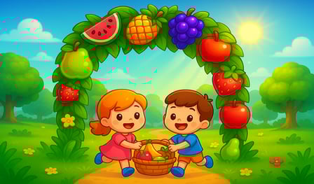 Connect Fruits: Cesta