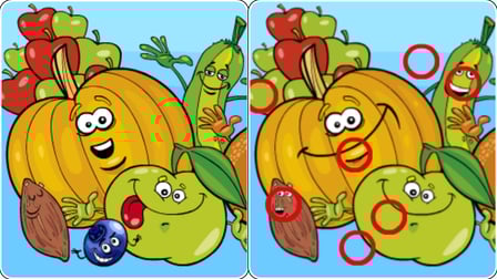 Cartoons Five Diffs