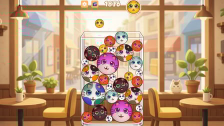 Cat Balls: Merge Puzzle - Screenshot 1