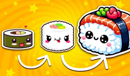 Sushi Merge: Reach Sake Maki